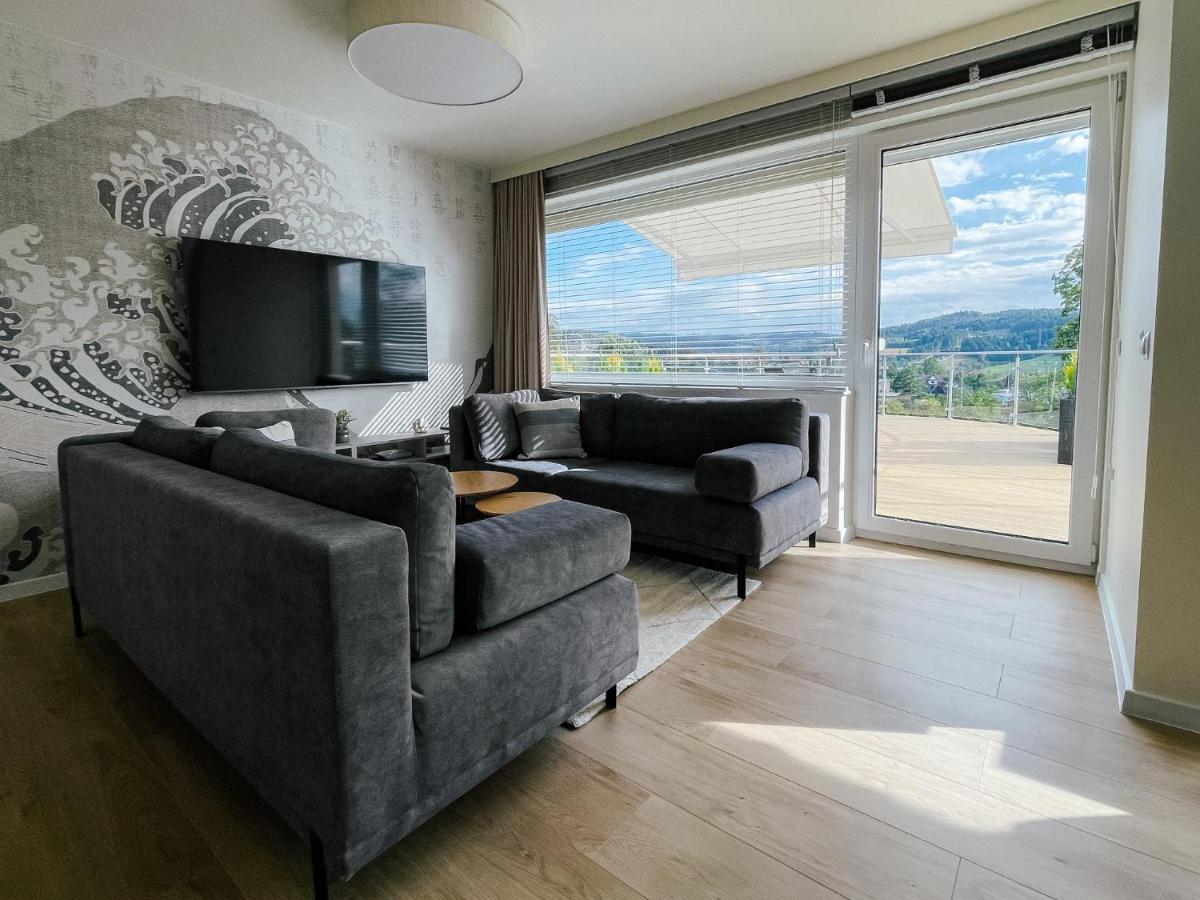 Апартаменты Penthouse Sloneczna Rapsodia - Blisko Parku Zdrojowego - Duzy Taras Na Dachu - Piekny Widok - Winda - Garaz Рабка Экстерьер фото